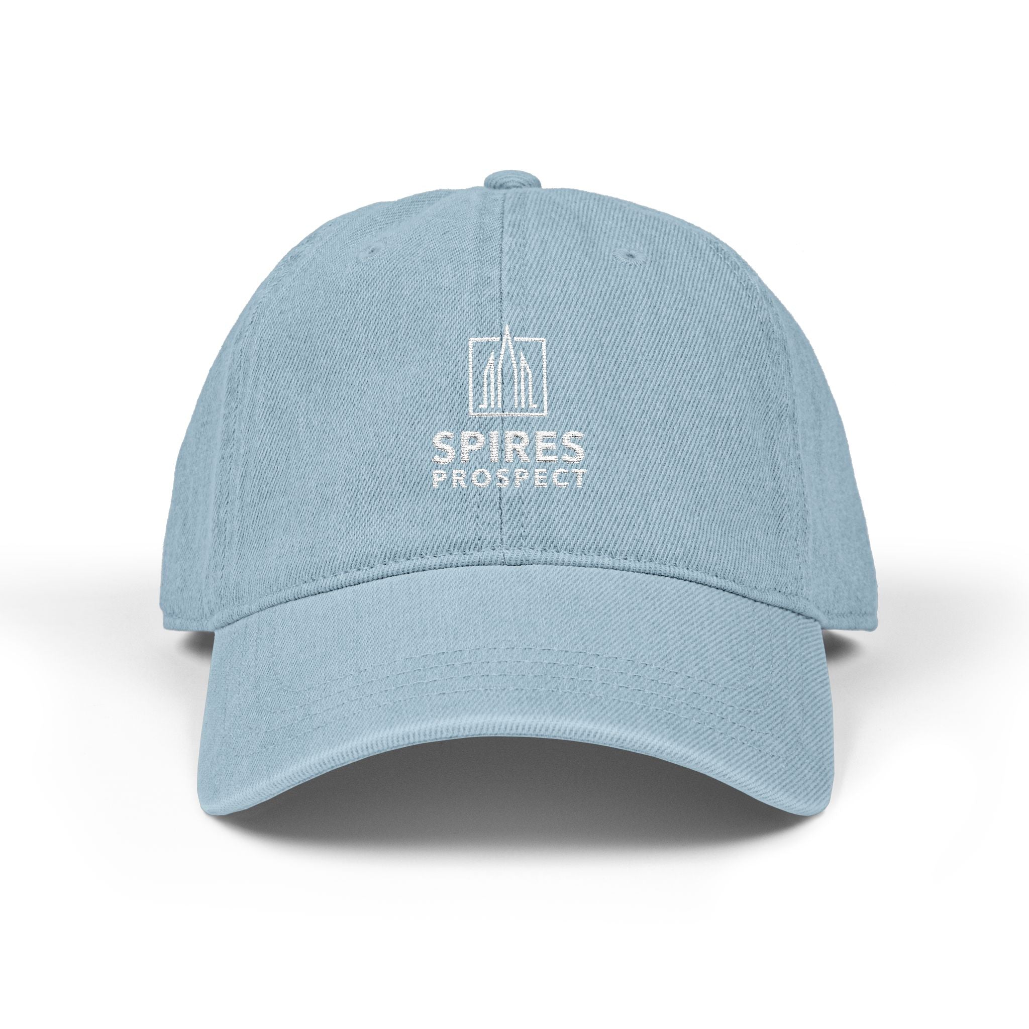 Spires Prospect Embroidered Denim Hat | Casual Headwear, Gift for Him/Her, Everyday Wear, Outdoor Activities, Stylish Accessory