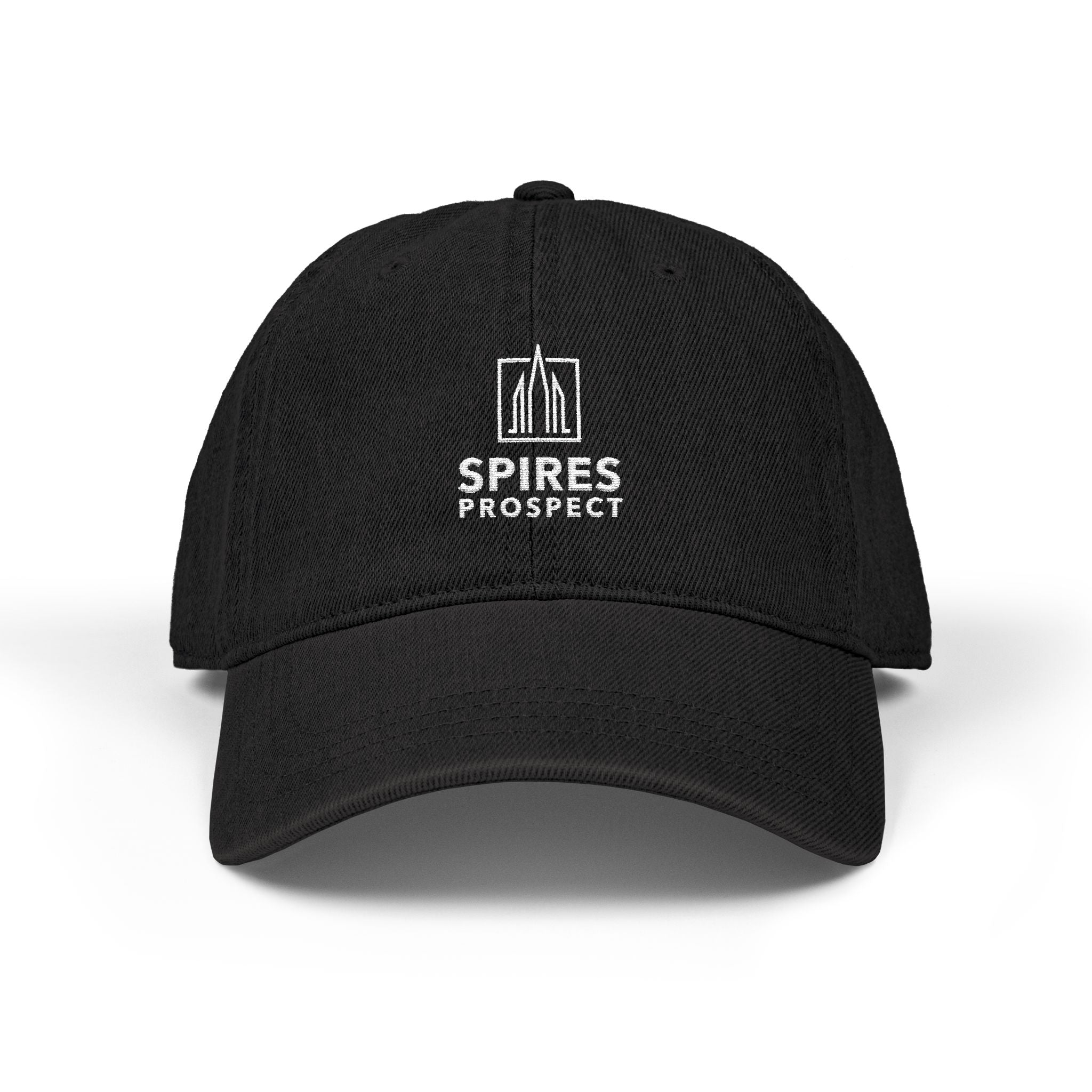 Spires Prospect Embroidered Denim Hat | Casual Headwear, Gift for Him/Her, Everyday Wear, Outdoor Activities, Stylish Accessory